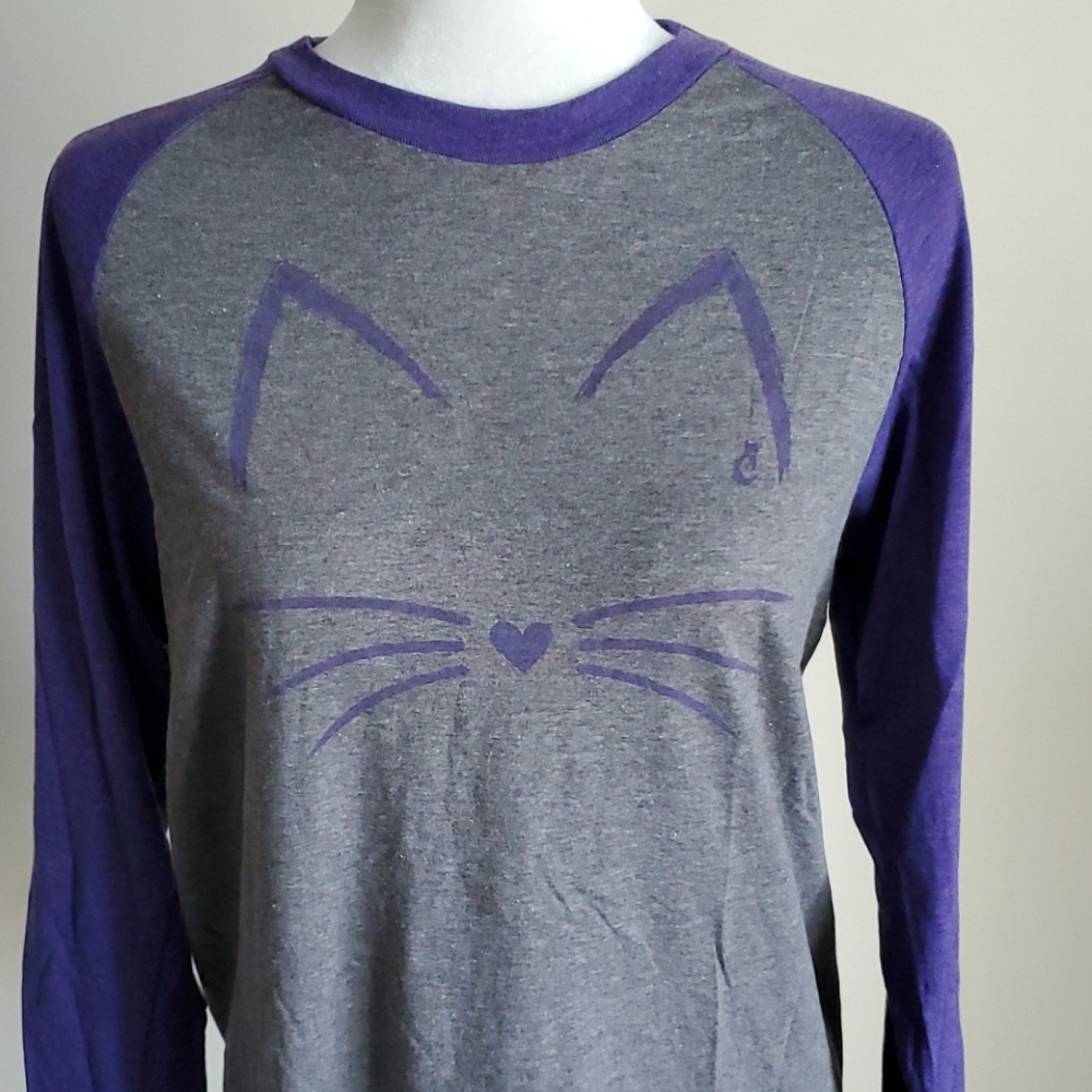 Cat Lady Box t-shirt  3/4 sleeve